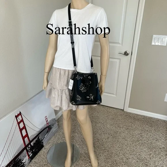 ✅Coach Rowan Bucket Bag With Butterfly Print - Picture 8 of 12